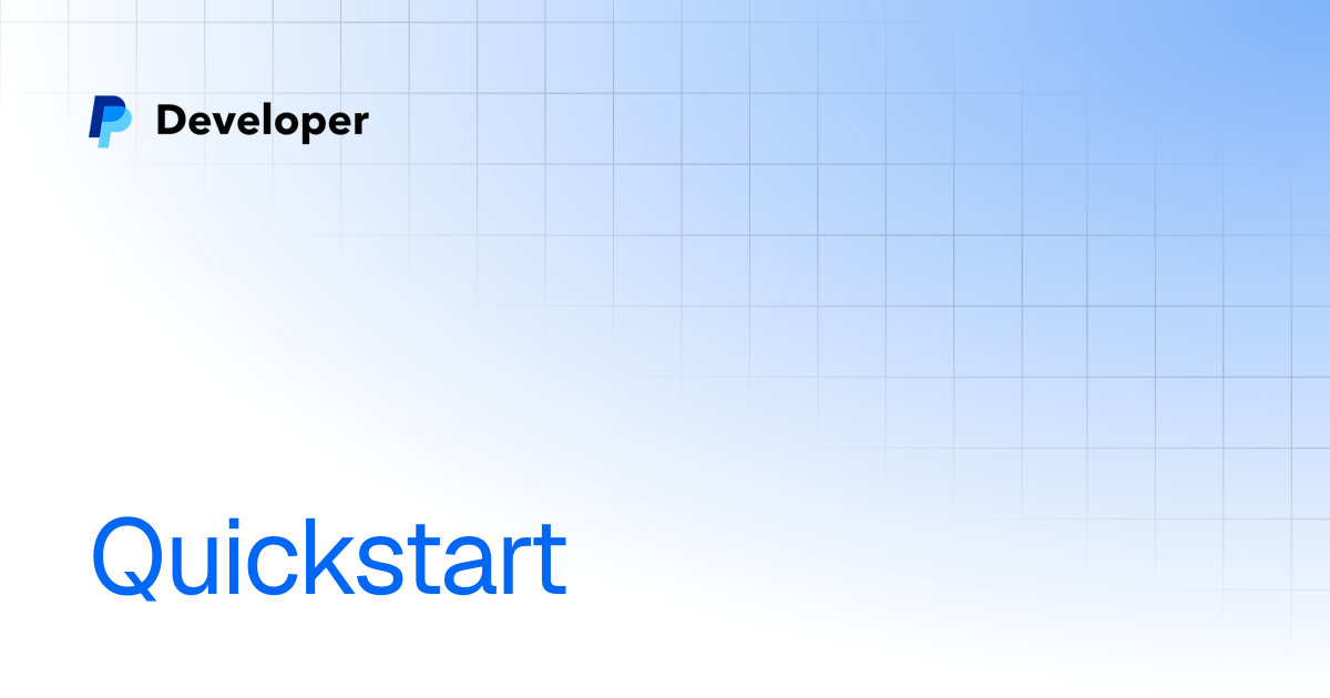 Quickstart | Agent Toolkit & MCP Server | PayPal Developer Platform